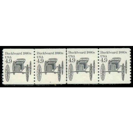 2124 4.9c Buckboard Fine MNH Dry Gum PNC 3/4 R0611