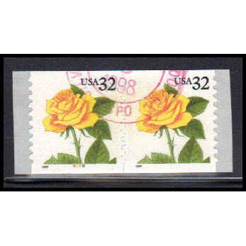 Used 3054 32c Yellow Rose Very Fine CNP Left 8888 PA1915