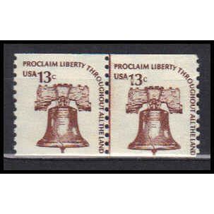1618 13c Liberty Bell Just Clears MNH CLP CA0254