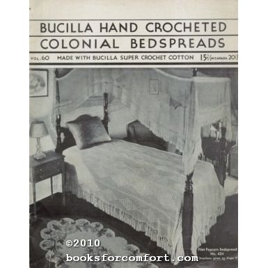 Bucilla Hand Crocheted Colonial Bedspreads Vol 60