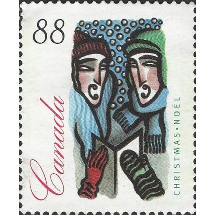 CANADA, CHRISTMAS, Singing Christmas carols, blue 1994, 88c