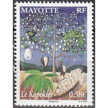 Mayotte 2011 Yvert 253 Neuf ** Cote (2017) 2.40 € Kapokier