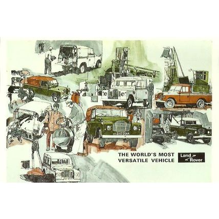 Advertising LAND ROVER Postcard (Mayfair BB 644)