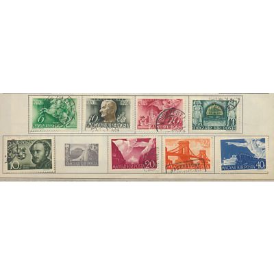 Hungary Stamps Scott #570//589, Used, 10 Different, Scans Of All, #589 Is MH
