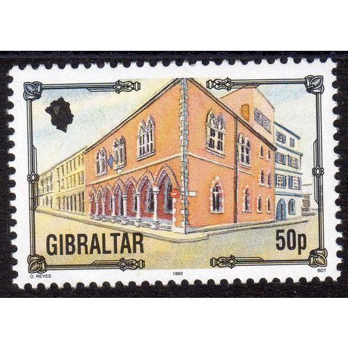 GIBRALTAR 1993 Sg705 50p Central police station fresh unmounted mint MNH (G157)