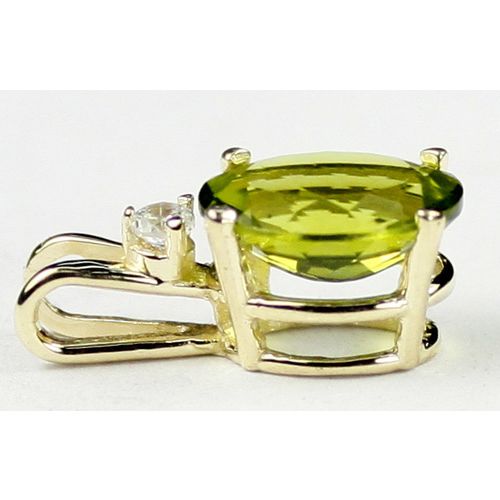 Peridot, 14KY Gold Pendant, P022