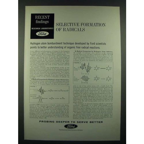 1966 Ford Motor Company Ad - Selective Formation of Radicals