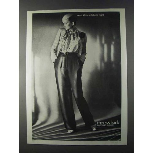 1980 Meier & Frank Anne Klein Fashion Ad - Redefines