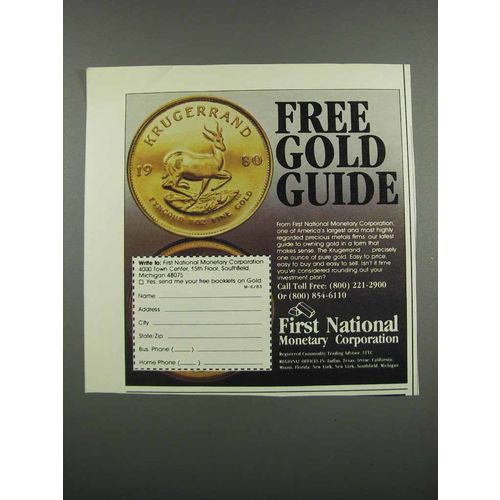 1983 First National Monetary Corporation Ad