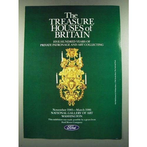 1986 Ford Motor Company Ad - The Treasure Houses of Britain