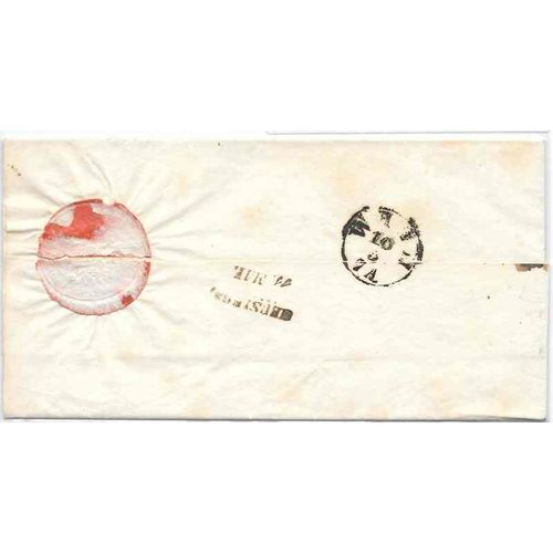 Hungary Stampless 1856, Ödenburg, to Vienna