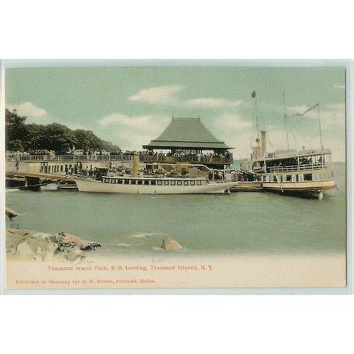 New York Thousand Islands Thousand Island Park S B Landing Large Boats at ~221