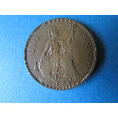 1948 GEORGE VI ONE PENNY FREE POST. J