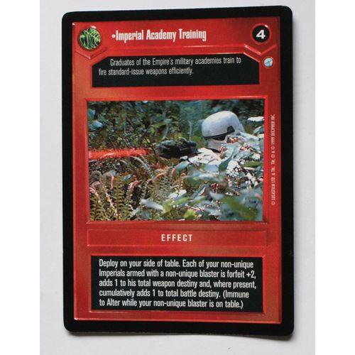 Star Wars CCG: Endor Limited # Imperial Academy Training (A) dark 1999 decipher