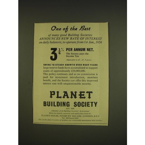 1955 Planet Building Society Ad - One of the best