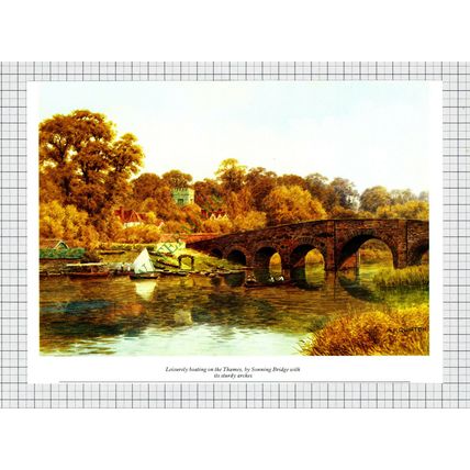 9392) East Hagbourne Berkshire / Sonning Bridge - 1980s Cutting