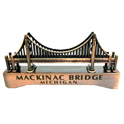 Mackinac Bridge Michigan Die Cast Metal Collectible Pencil Sharpener