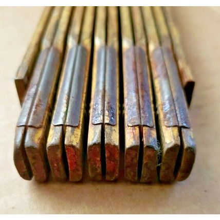Lufkin Vintage 6 Foot Wood & Brass Extension Ruler #X46
