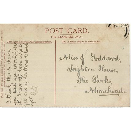 McCAW BELFAST - MARCUS WARD SERIES POSTCARD LOVE ME LOVE MY DOG C1910 - PC356