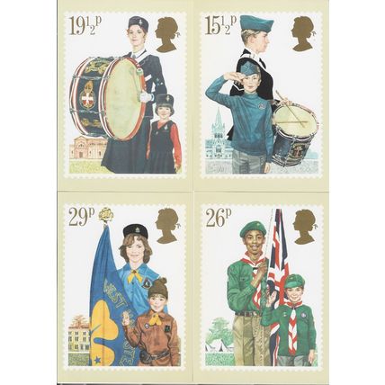 GB 1982 March PHQ M set of 4 Youth Organisations