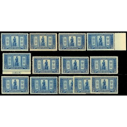 619, Mint NH 5c WHOLESALE LOT OF 13 STAMPS - Cat $390.00 - Stuart Katz