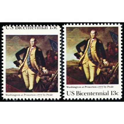 1704, Misperforated ERROR 13¢ Bicentennial With Normal Mint NH - Stuart Katz