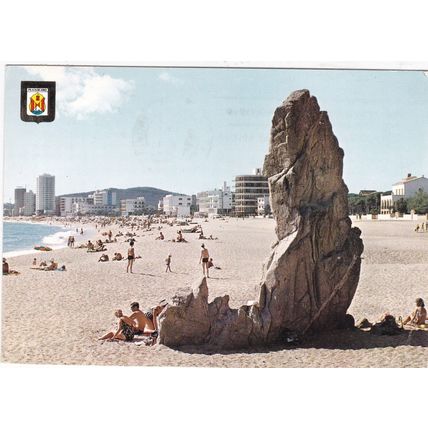 Playa de Aro Artigas Spain Postcard posted 1968 creased