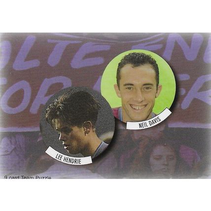 Futera's Aston Vila 1997-98 Fans' Selection: Team Puzzle - No. 6, Hendrie & Davi