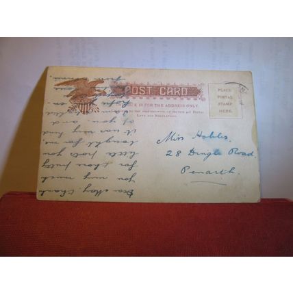 MAIDEN LANE BUILDING, MANHATTAN, NEW YORK CITY, USA used antique postcard =