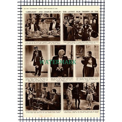 Charlie Chaplin Limelight Film Claire Bloom - 1952 Picture Article / Print