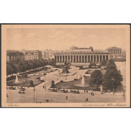 Lustgarten und Altes Museum, Berlin, c.1920s - Wollstein AK