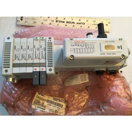 NEW SMC US2984-20,EX230-SDN1,EX230-CB2,VVQ2000 DEVICENET MANIFOLD VALVE,CG