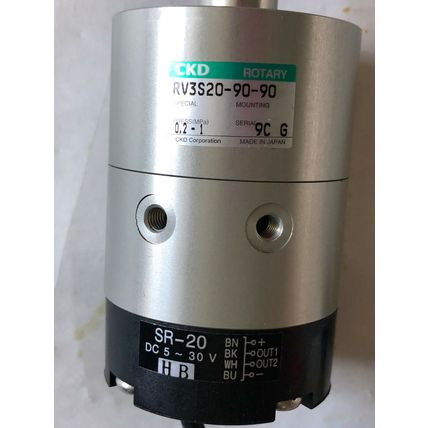 NEW CKD RV3S20-90-90-SR,SR-20 PNEUMATIC VANE ROTARY ACTUATOR,90* ROTATION,SH