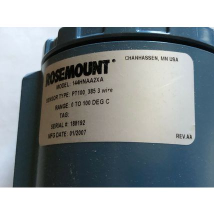 NEW ROSEMOUNT 144HNAA2XA THERMOCOUPLE FLOW METER SENSOR,cg
