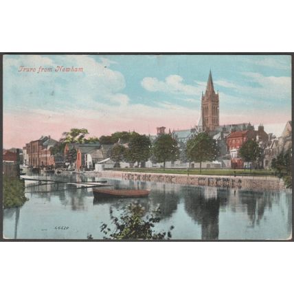 Truro from Newham, Cornwall, 1908 - Valentine's Postcard