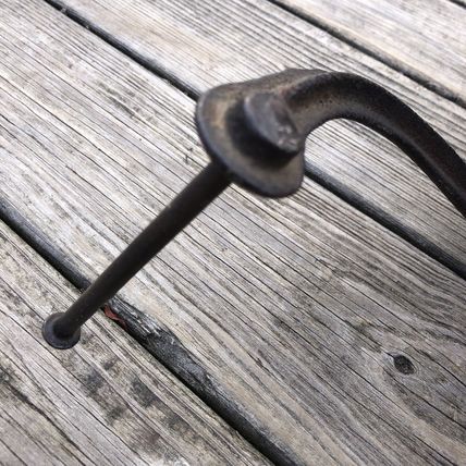 Vintage Original Cast Iron Black Hawk Corn Cob Sheller + Barn Wood early 1900's