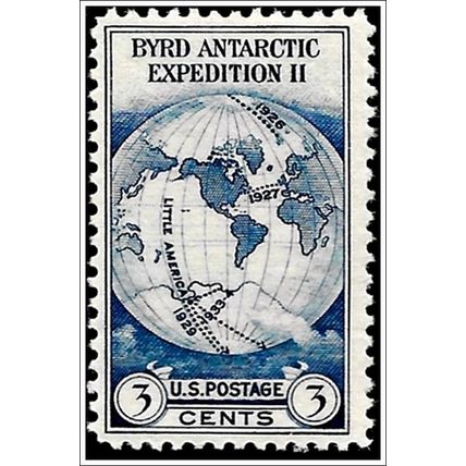 USA # 733 - 1933 3c Byrd Antarctic Expedition Unmounted Mint V1