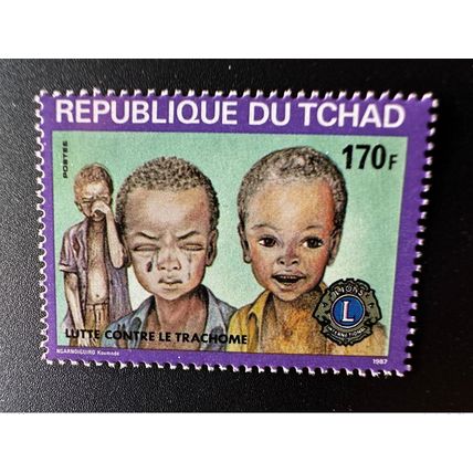 Tchad Chad 1987 Mi. 1164 Lutte contre le Trachome Lions International 170F