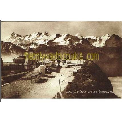 RIGI-KULM UND DIE BERNERALPEN, SWITZERLAND, Rare Postcard