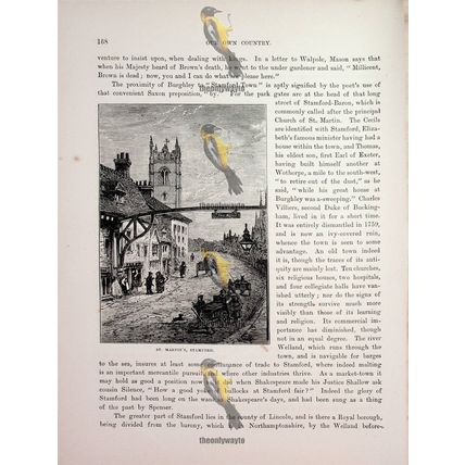 St Martin's Stamford, Lincs, Book Illustration (Print), 1882