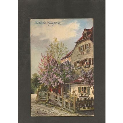 Genealogy Postcard Lester Reed 19 South Park Hill Road South Croydon Surrey 1914