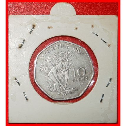 Ⰶ GREAT BRITAIN (1997-2000):MAURITIUS★10 RUPEES 1997 HOLDER★LOW START★NO RESERVE