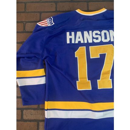 SLAPSHOT Chiefs (Hanson) Headgear Classics Hockey Blue Jersey ~Never Worn~ XL