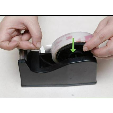 Heavy Duty Tape Dispenser Desktop Office Sellotape Sticky Cellotape Pack Holder
