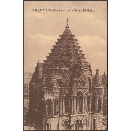 Torre del Gallo, Catedral Vieja, Salamanca, c.1910s - Romero Tarjeta Postal