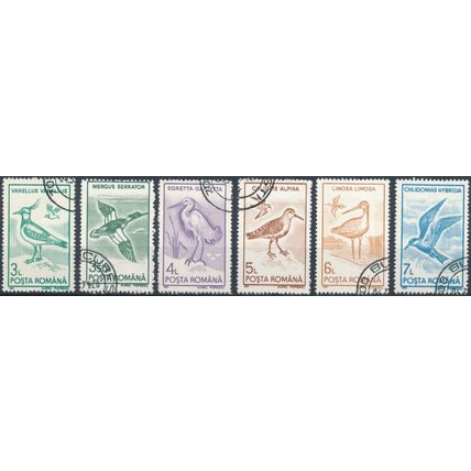 Water Birds: 6 Values - Romania 1991 - F H - MiNr 4646/51
