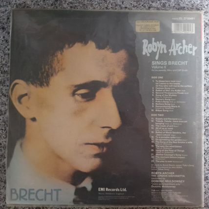 Robyn Archer - Robyn Archer Sings Brecht Volume Two (EL2700491) 1984 (LP)