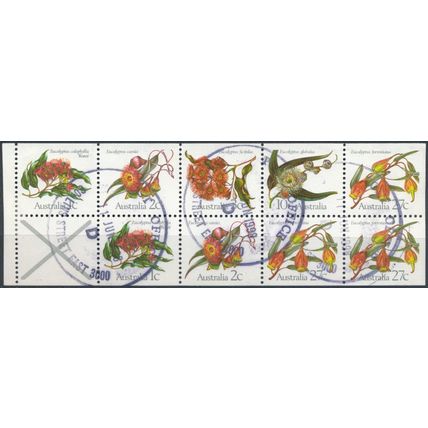 Eucalyptus Flowers: Booklet Pane - Australia 1982 - FH