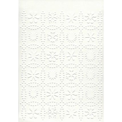 A6 Embossed Card. 10 Sheets. Floral. Cardmaking Scrapbooking Crafts Toppers