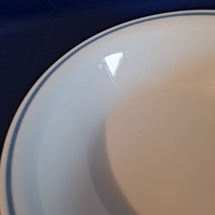 Vintage Corelle SUNSATIONS SOUP BOWL Large 7 1/4" Cereal Blue Line